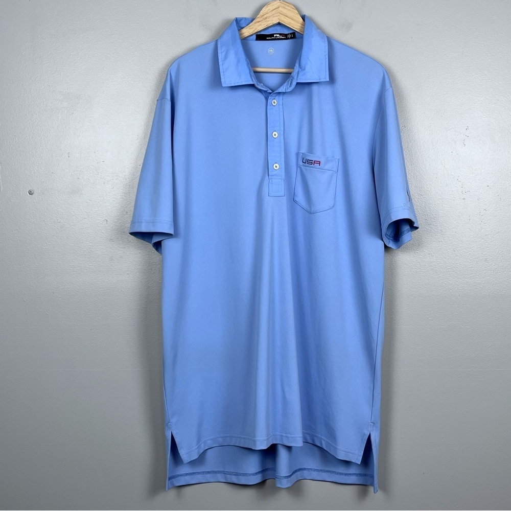 RLX Ralph Lauren Men's Team USA 2018 Ryder Cup Performance Golf Polo Size L